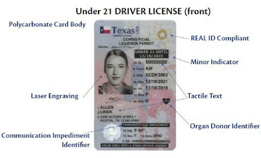 Texas minor Driver License